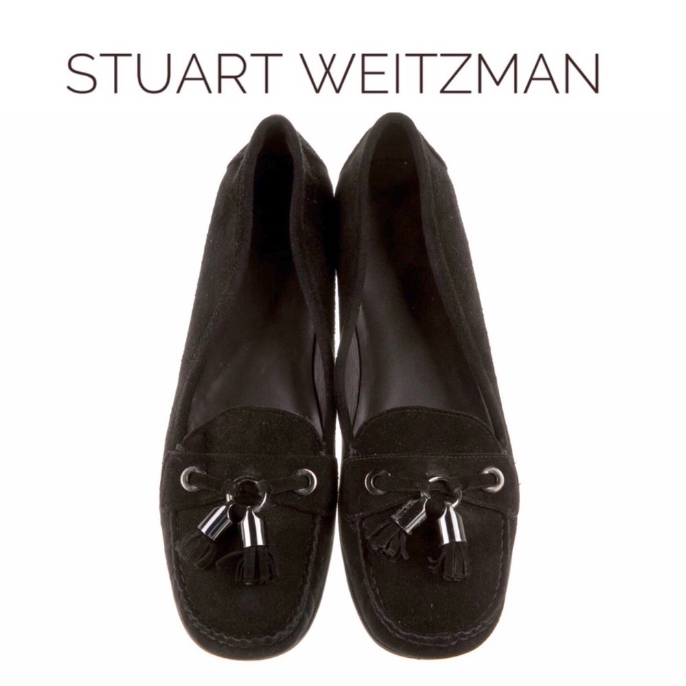 Stuart Weitzman Loafers Suede Tassels Flats